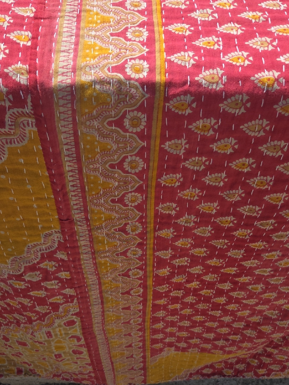 Kantha Twin Quilt